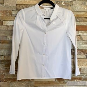 Burberry White formal shirt for girl